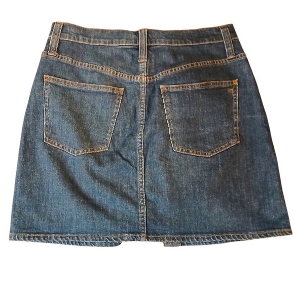 MADEWELL Denim Button Front Mini Skirt 29 - EUC - Picture 2 of 6